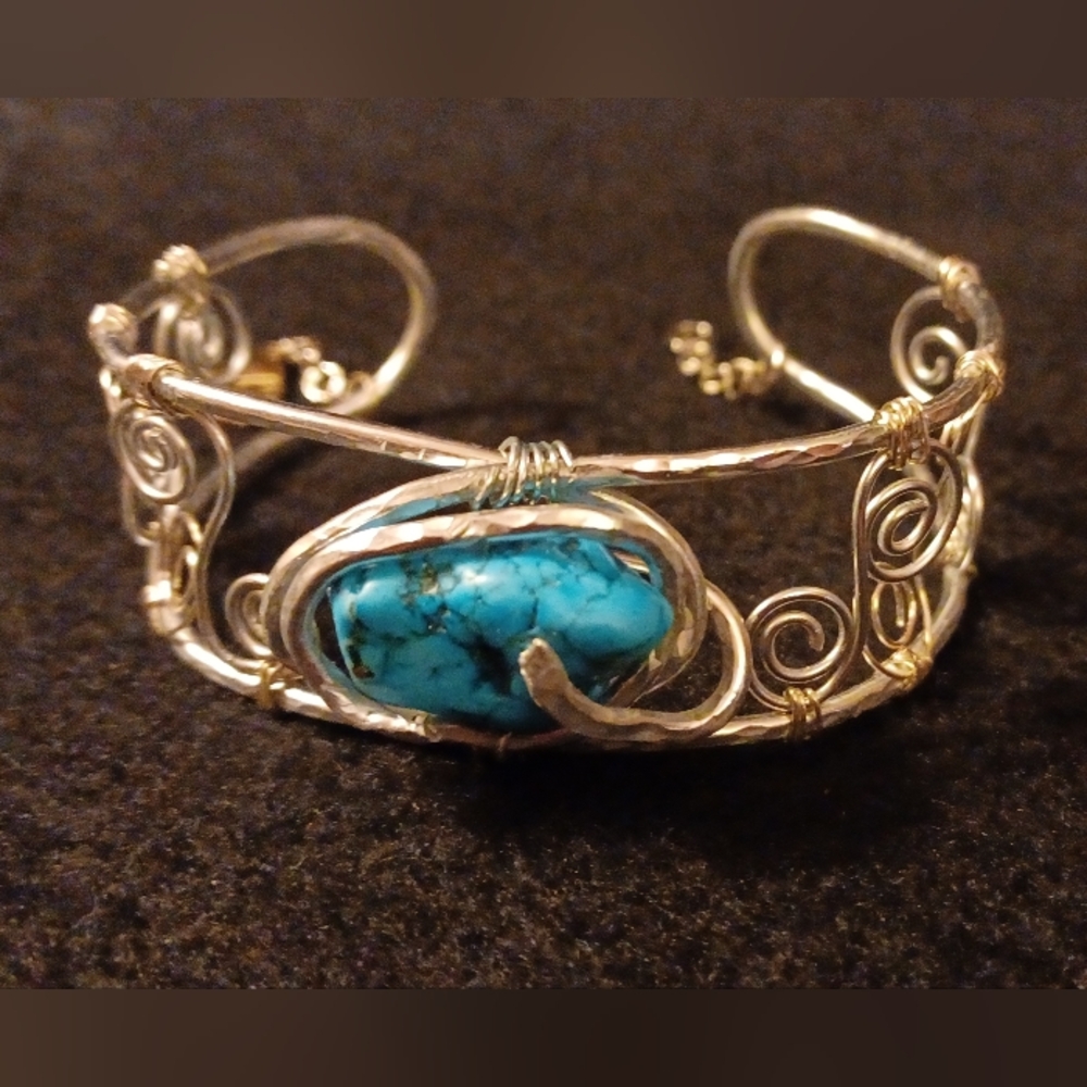 Wire wrapped bracelet
